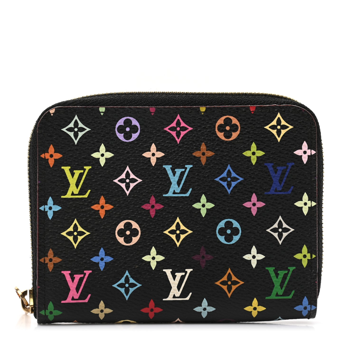Monogram Multicolor Zippy Coin Purse Black