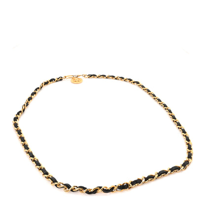 Chanel Lambskin Chain CC Medallion Belt Black Gold 1 of 5