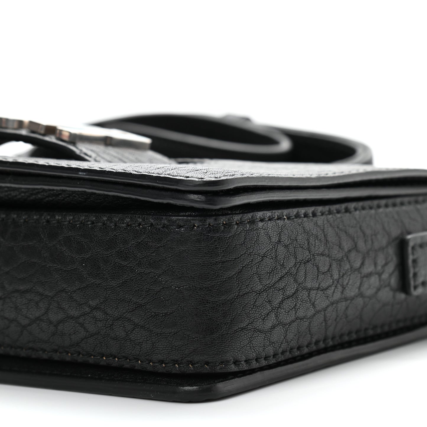 Canyon Grained Lambskin Dio(r)evolution Flap Bag Black