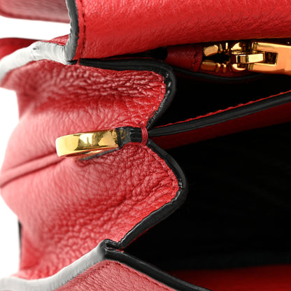 Prada Vitello Daino Flap Crossbody Red 12 of 15