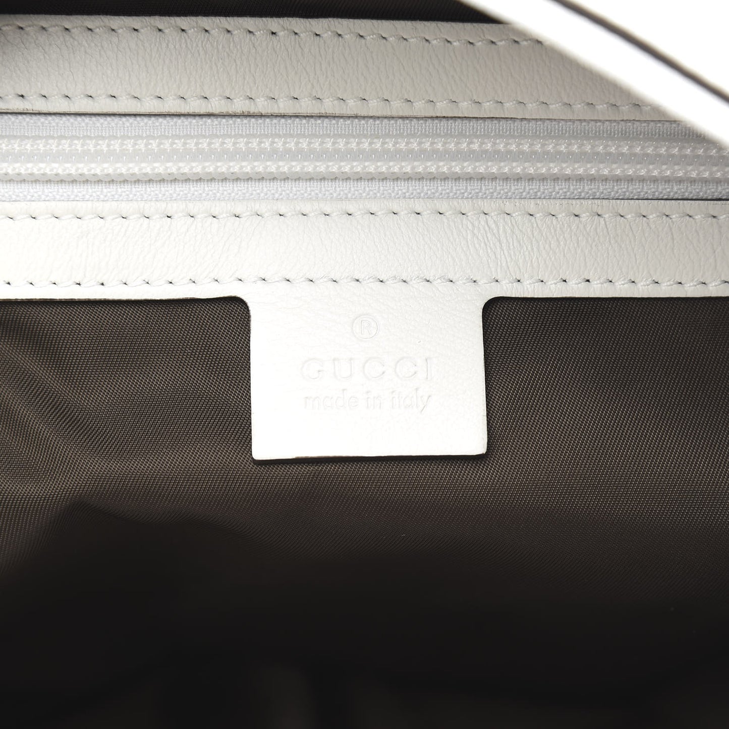 Nylon Microguccissima Gym Bag White