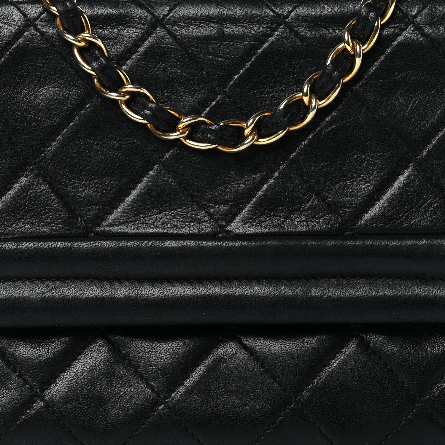 Chanel Lambskin Quilted Tassel Flap Black 8 of 13