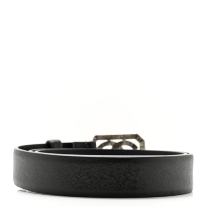 Chanel Calfskin Crystal CC Vendome Belt 85 34 Black 2 of 7