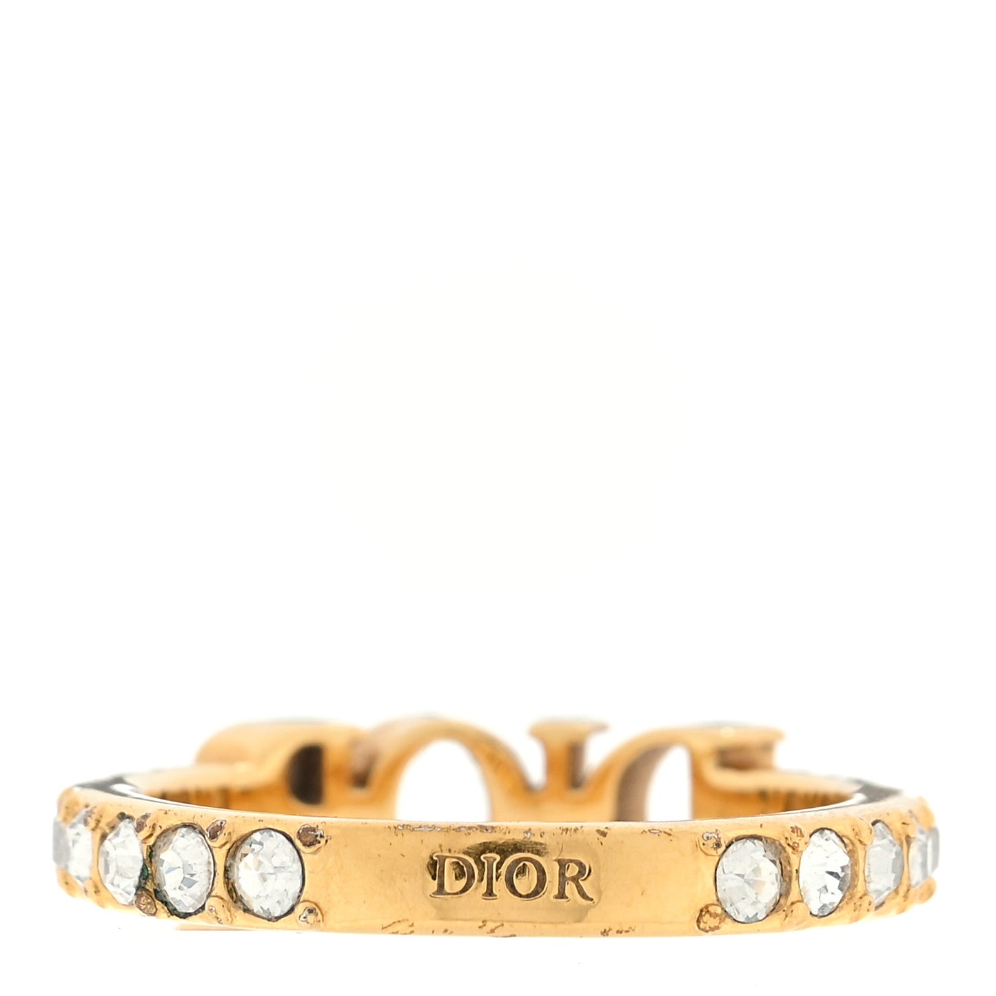 Metal Crystal Dio(R)evolution Ring S 50 5.25 Gold