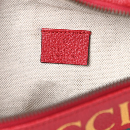 Gucci Grained Calfskin Logo Belt Bag Hibiscus Red 6 of 11