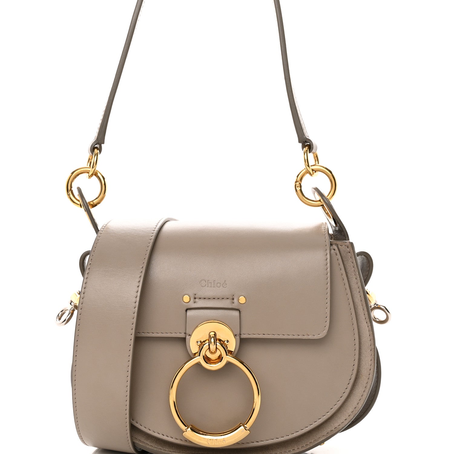 Chloe Calfskin Small Tess Bag Motty Grey 8 of 14