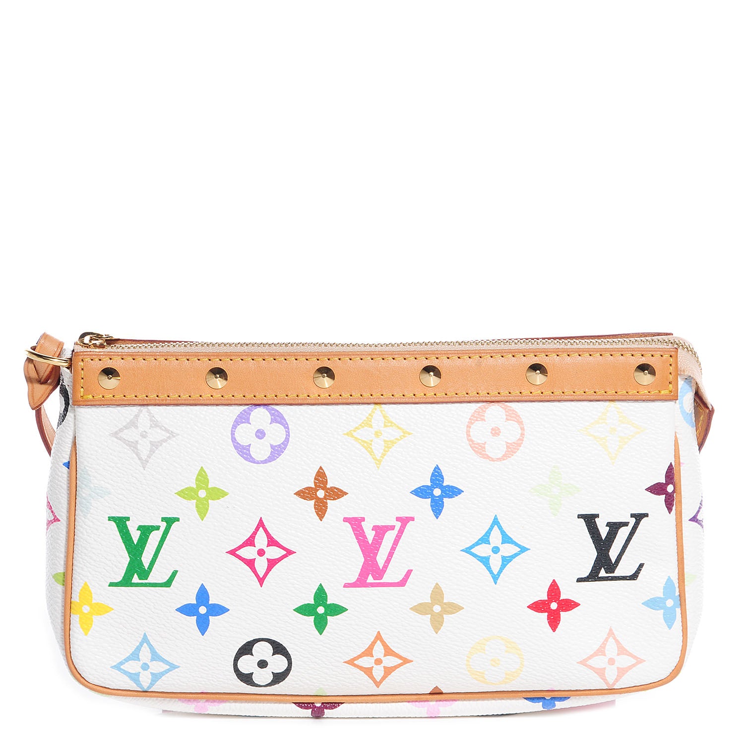 Louis Vuitton Monogram Multicolor Pochette Accessories White 1 of 8