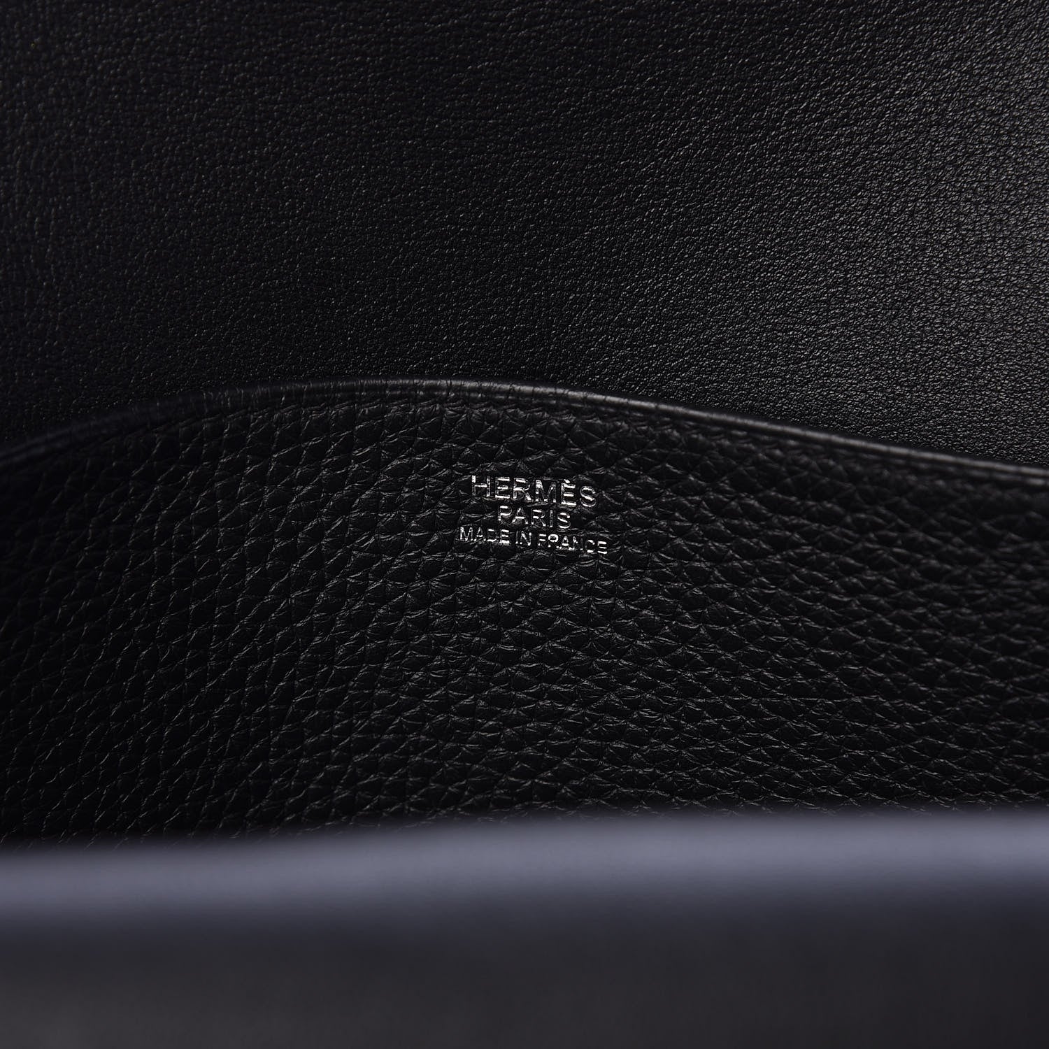 Hermes Taurillon Clemence Halzan 31 GM Black 6 of 9