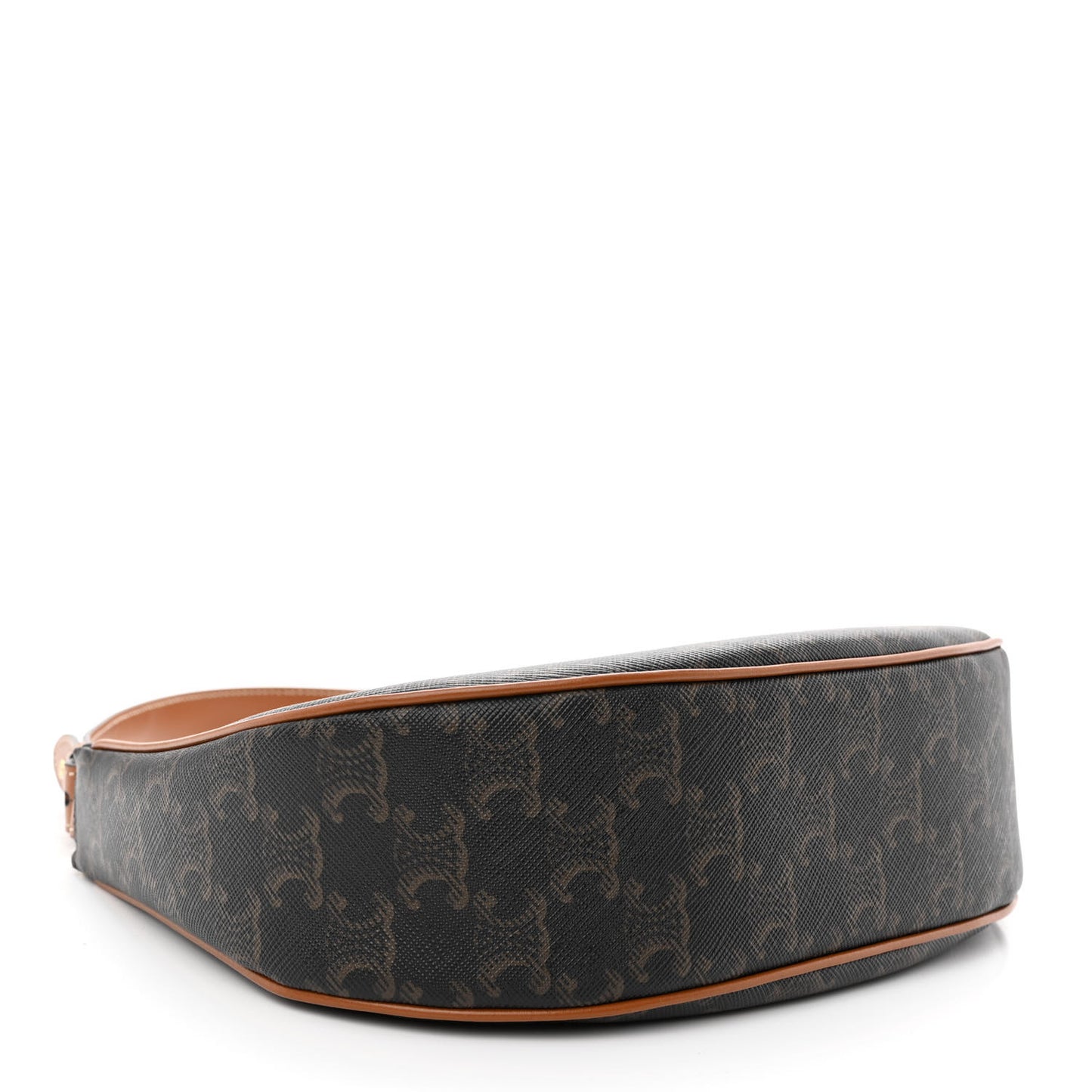 Triomphe Canvas Calfskin Ava Shoulder Bag Tan
