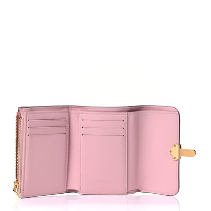 Louis Vuitton Patent Calfskin Monogram Cherrywood Compact Wallet Rose Ballerine 4 of 4