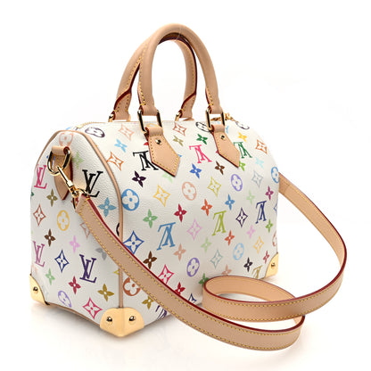 Louis Vuitton LV X TM Monogram Multicolor Speedy Bandouliere 25 White 3 of 9