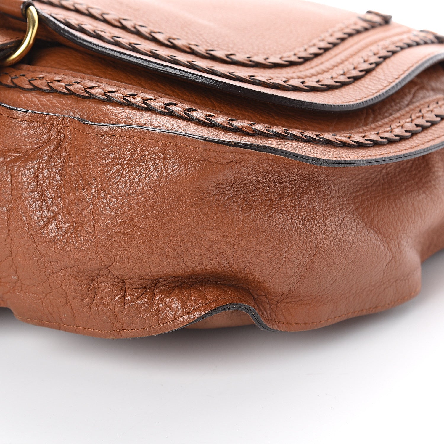 Chloe Calfskin Braided Medium Marcie Hobo Caramel 8 of 8