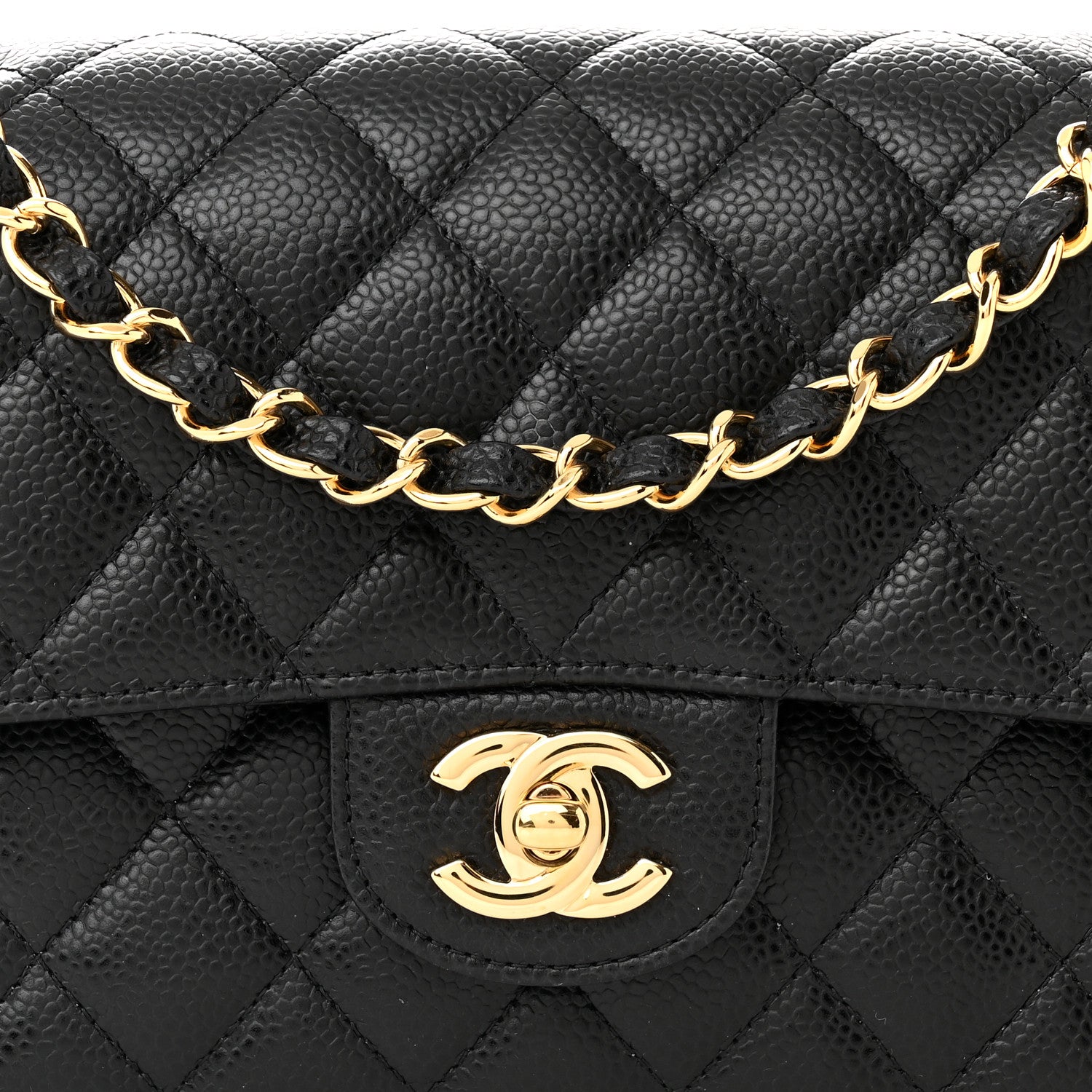Chanel Caviar Quilted Small Double Flap Black 8 of 10