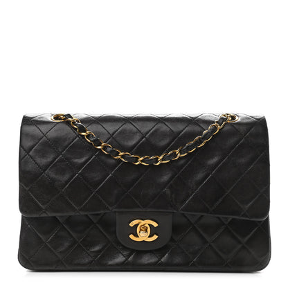 Chanel Lambskin Quilted Medium Double Flap Black 1 of 12