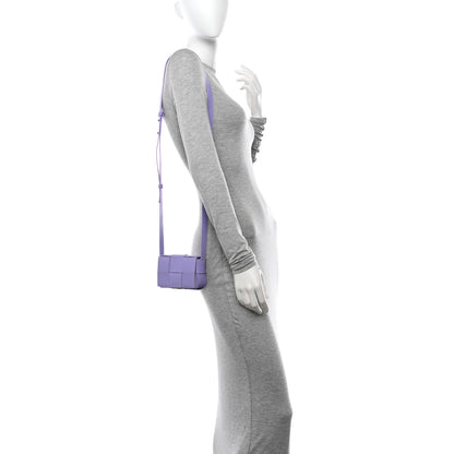 Bottega Veneta Lambskin Intreccio Candy Cassette Crossbody Bag Wisteria 2 of 10