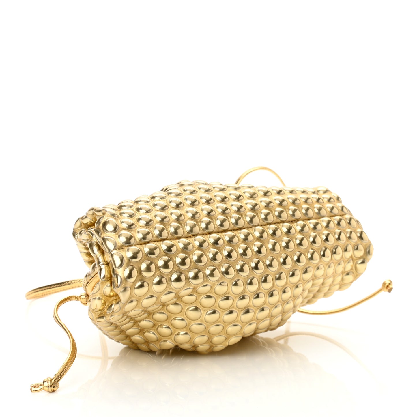 Metallic Fabric Bubble Wrap The Mini Pouch Gold