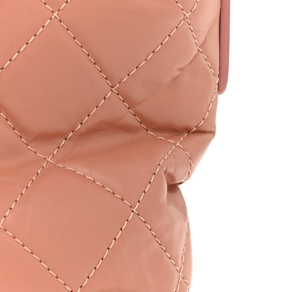 Chanel Aged Calfskin Quilted Medium Gabrielle Hobo Pink 13 of 14