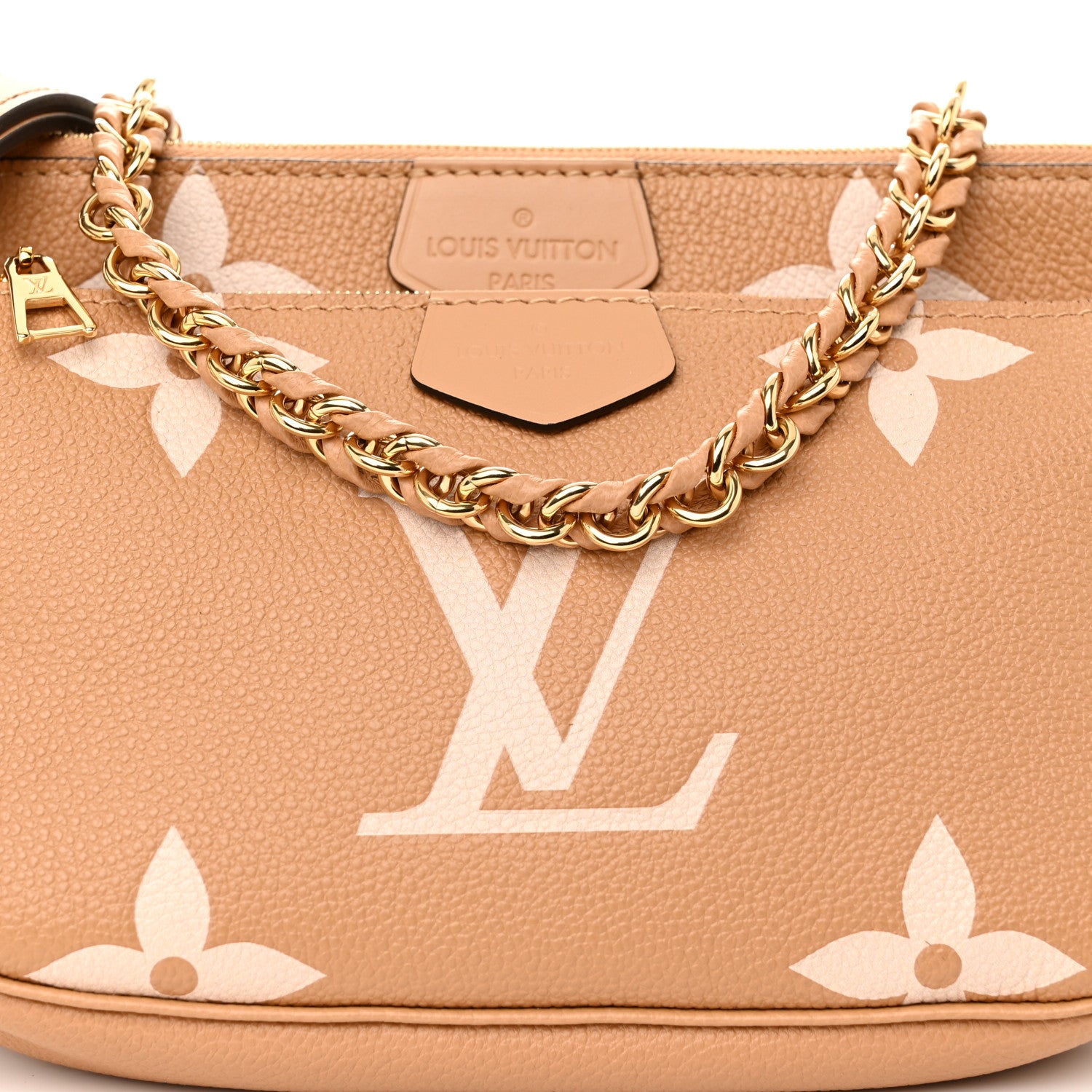 Louis Vuitton Empreinte Monogram Giant Multi Pochette Accessories Arizona Creme 8 of 10