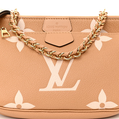Louis Vuitton Empreinte Monogram Giant Multi Pochette Accessories Arizona Creme 8 of 10