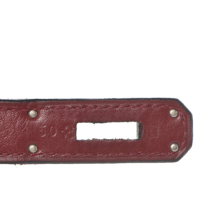 Hermes Taurillon Clemence Birkin 35 Rouge H 24 of 41