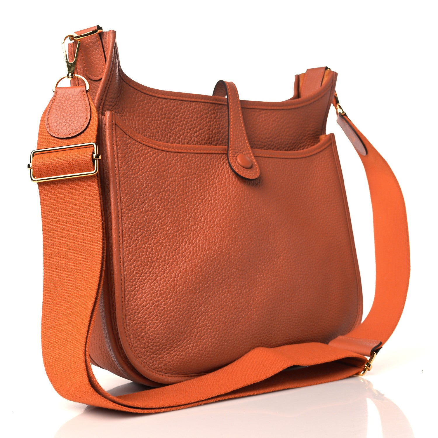 Hermes Taurillon Clemence Evelyne III PM Orange 3 of 9