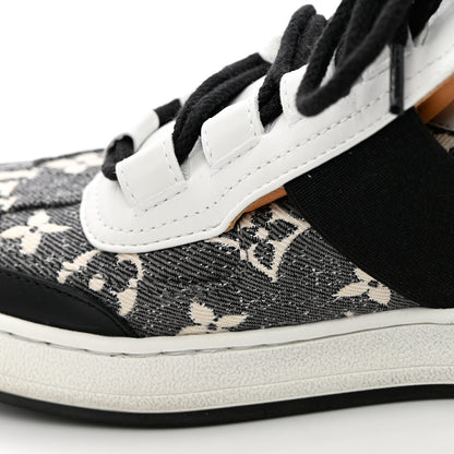 Louis Vuitton Denim Monogram Lous Sneakers 36 Gray 9 of 14