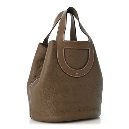 Hermes Taurillon Clemence Swift In-The-Loop 23 Bag Etoupe 3 of 12