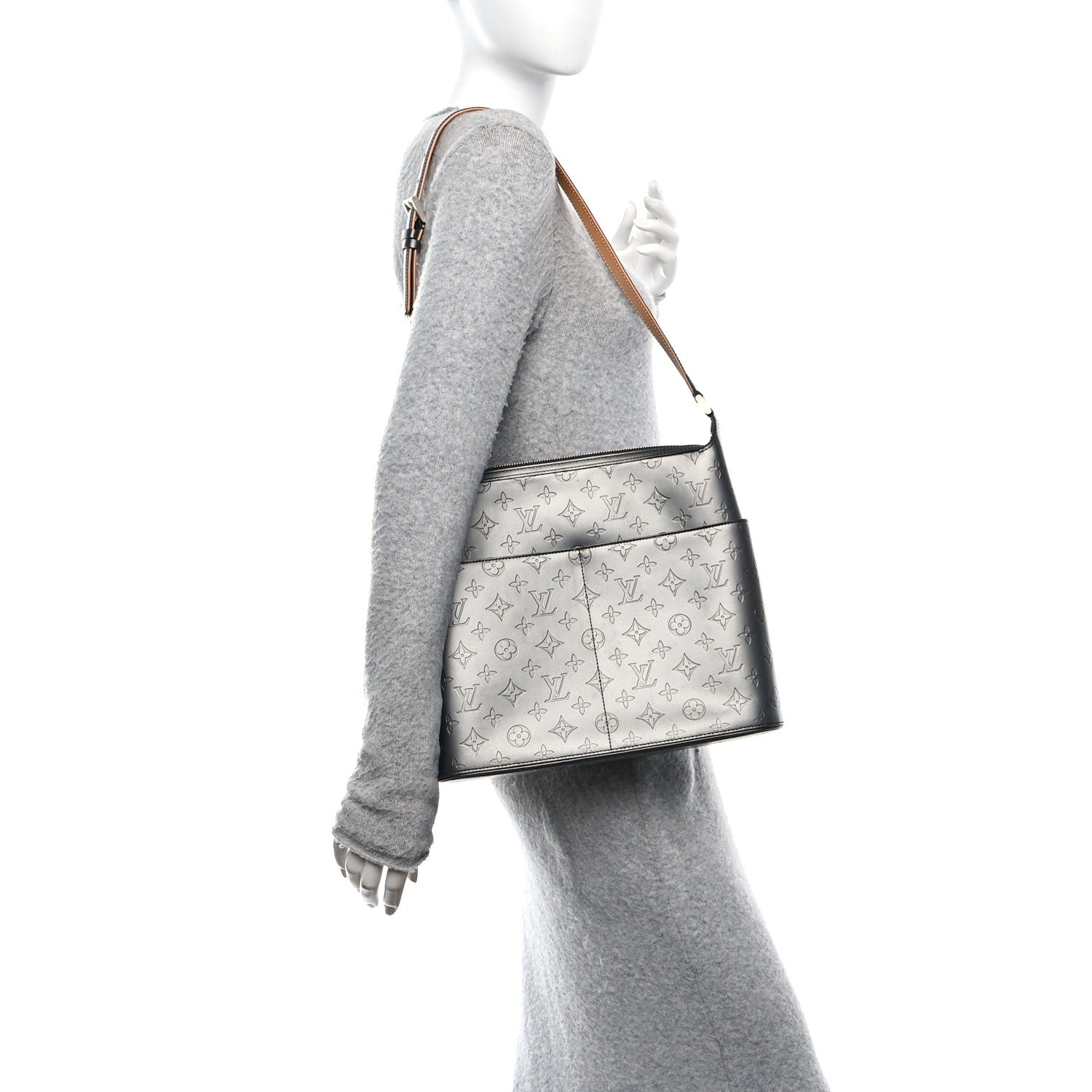 Louis Vuitton Mat Monogram Sutter Tote Black 2 of 10