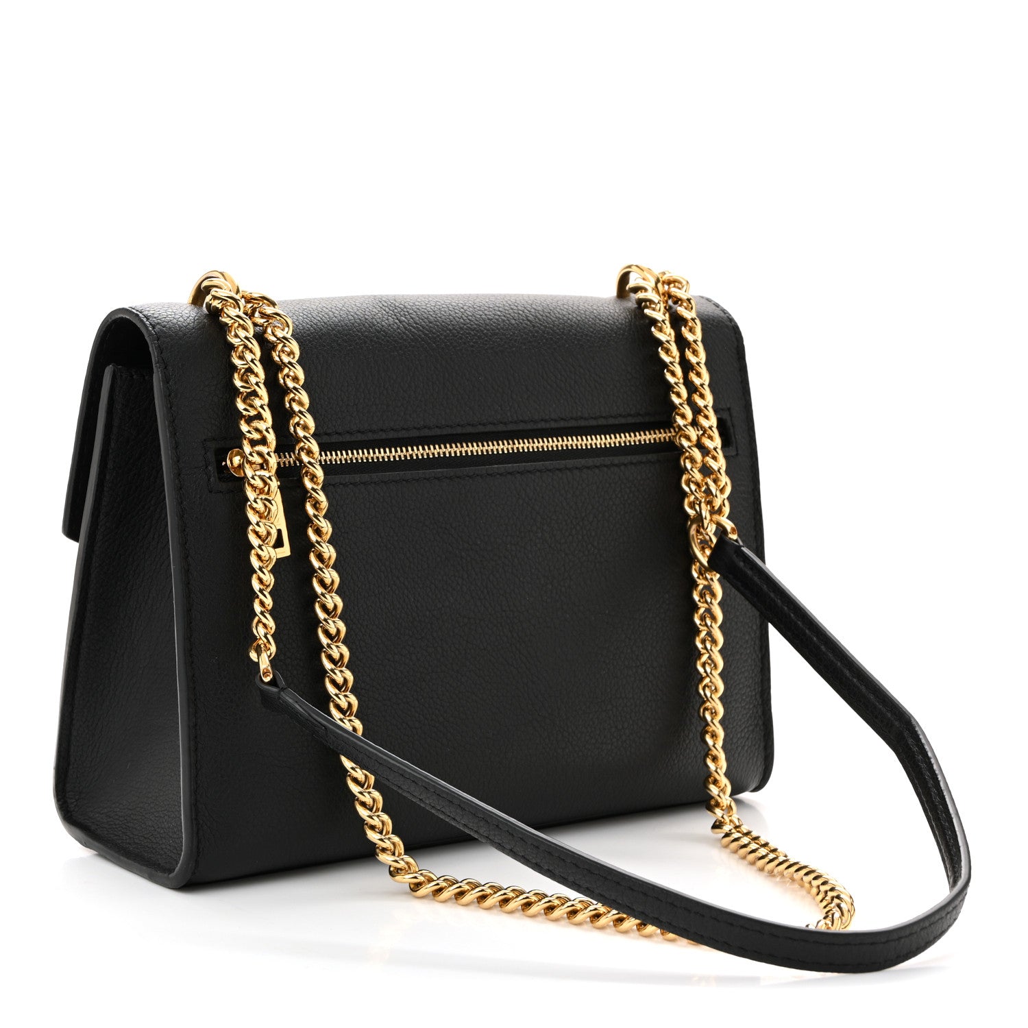 Louis Vuitton Soft Calfskin Mylockme Chain Bag BB Black Creme 3 of 10