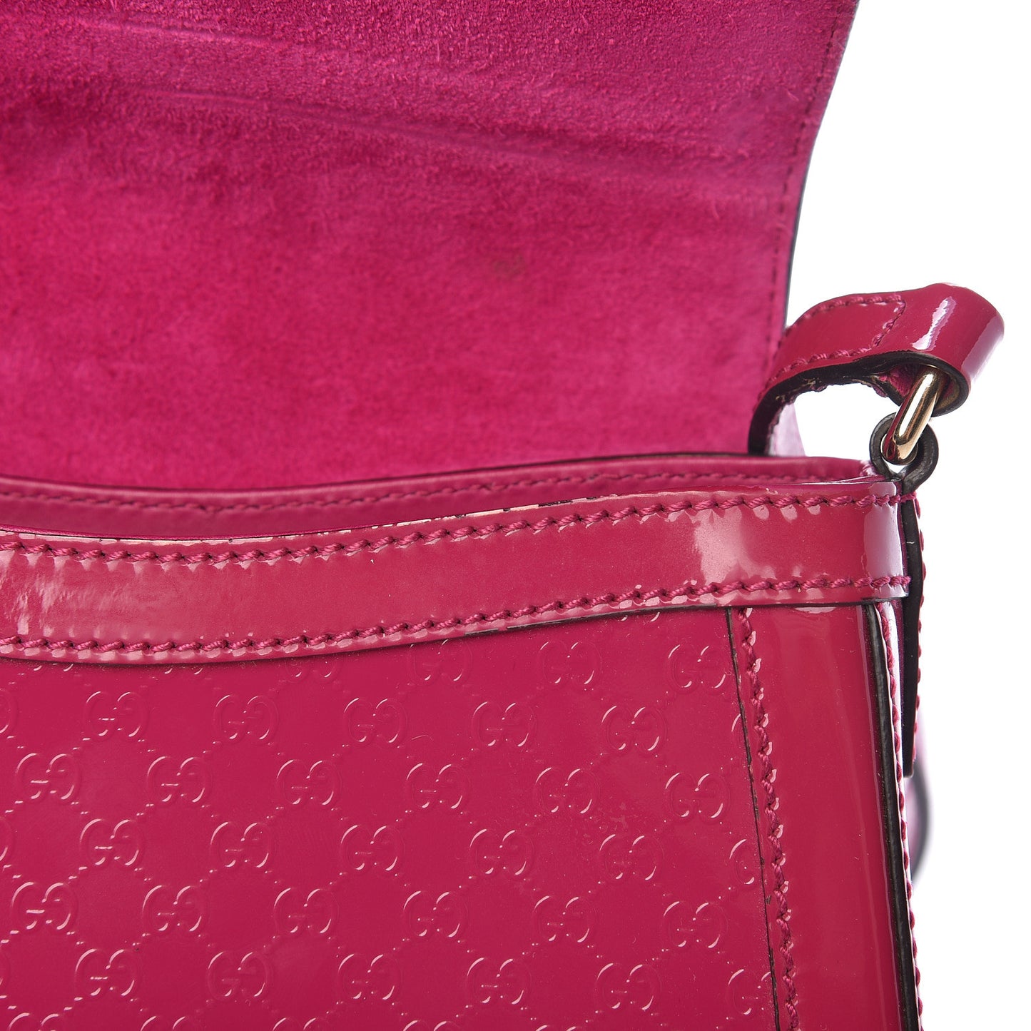 Patent Microguccissima Small Nice Messenger Bag Bright Bouganville