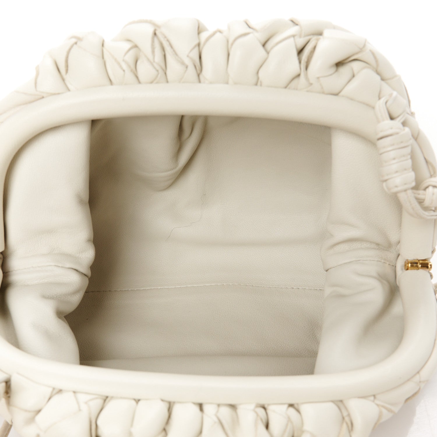 Bottega Veneta Nappa Intrecciato The Mini Pouch Chalk 5 of 11