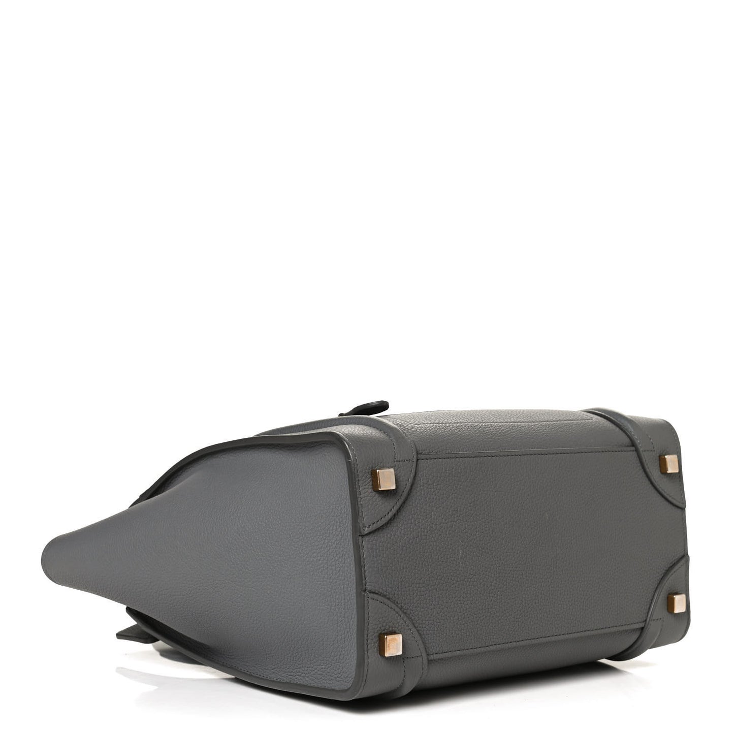 Baby Drummed Calfskin Micro Luggage Kohl