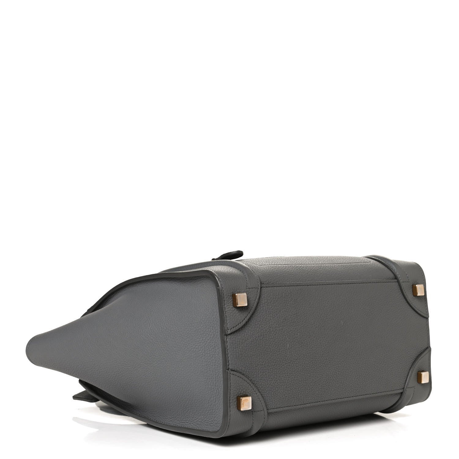Celine Baby Drummed Calfskin Micro Luggage Kohl 4 of 10