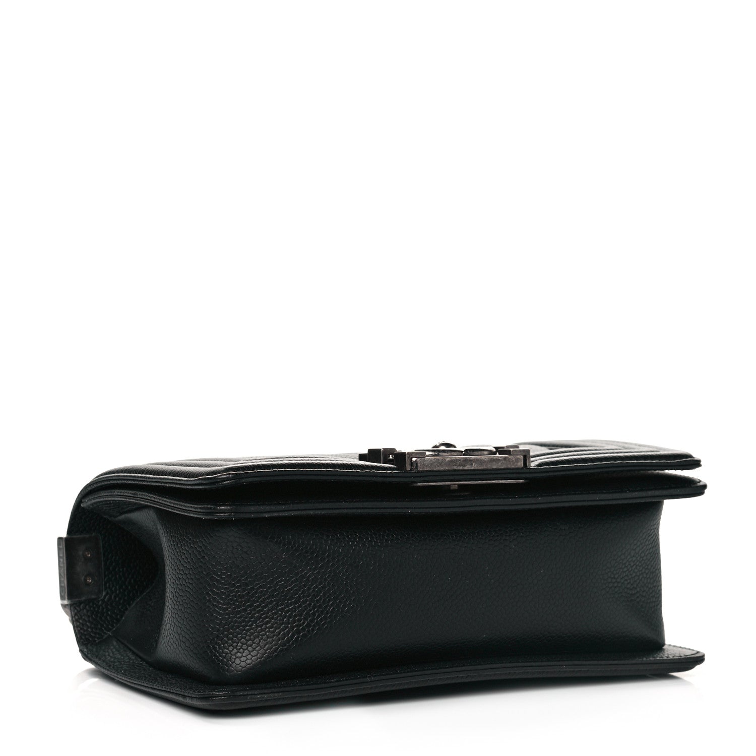 Chanel Caviar Chevron Quilted Small Boy Flap Black 4 of 11