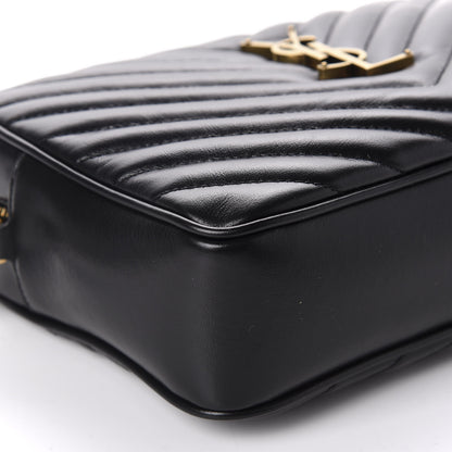 Saint Laurent Calfskin Matelasse Monogram Lou Camera Bag Black 6 of 10