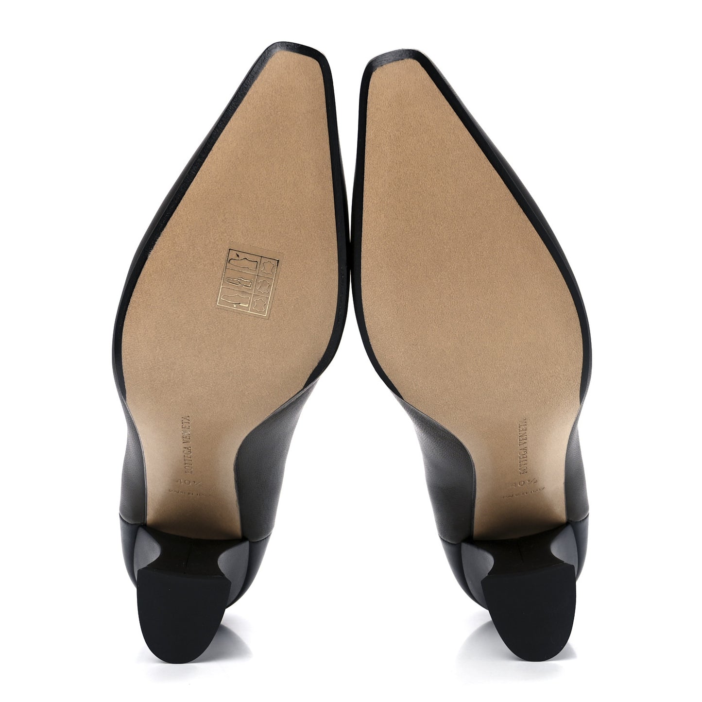 Nappa Almond Pumps 40.5 Kaki Black