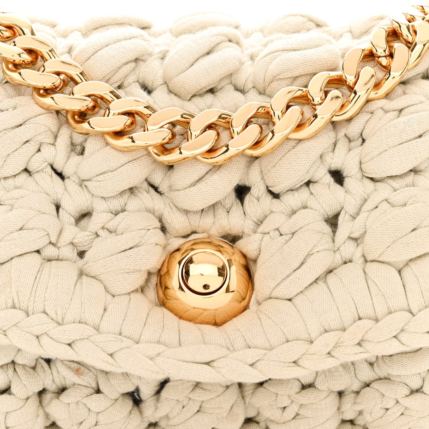 Jersey Crochet Shoulder Bag Plaster