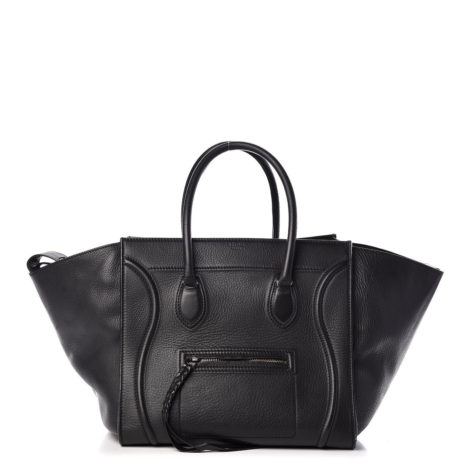 Celine Supple Calfskin Medium Phantom Luggage Black 1 of 23