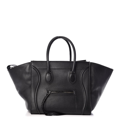 Celine Supple Calfskin Medium Phantom Luggage Black 1 of 23