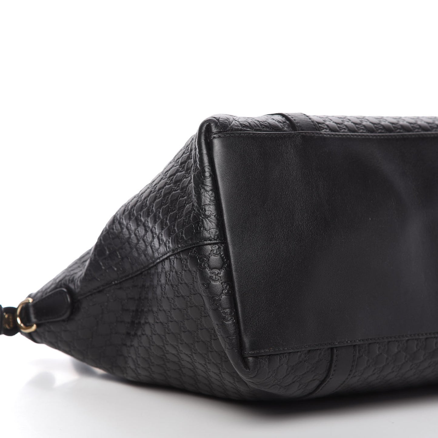 Soft Microguccissima Large Dome Satchel Black