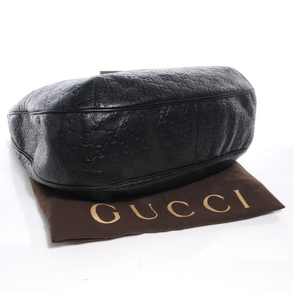 Gucci Guccissima New Ladies Web Large Hobo Black 4 of 8