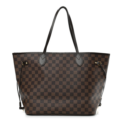 Louis Vuitton Damier Ebene Neo Neverfull MM Rose Ballerine 1 of 15