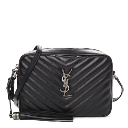 Saint Laurent Calfskin Matelasse Monogram Lou Camera Bag Black 1 of 8