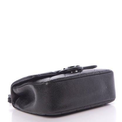 Chanel Caviar Quilted Incognito Mini Square Flap Black 4 of 11