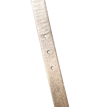 Chanel Metallic Calfskin Pearl Crystal Resin Logo Belt 70 28 Gold 4 of 5