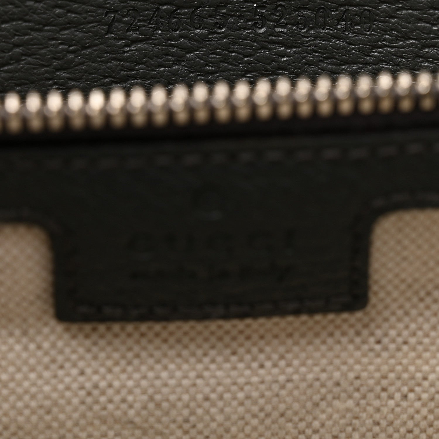 Gucci GG Supreme Monogram Textured Dollar Calfskin Large Ophidia Tote Bag Grey Black Graphite Grey 7 of 14