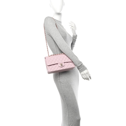 Chanel Caviar Quilted Medium Double Flap Light Pink 2 of 10