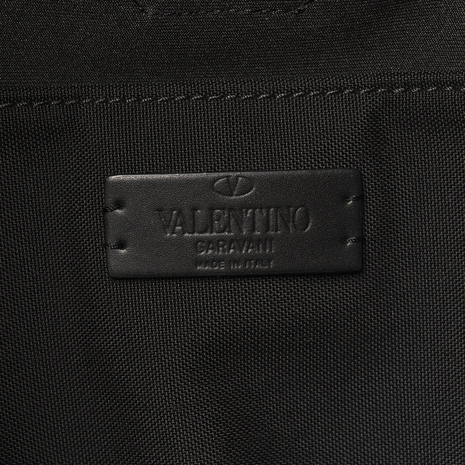 Valentino Garavani Nylon VLTN Logo Patch Backpack Black 6 of 9