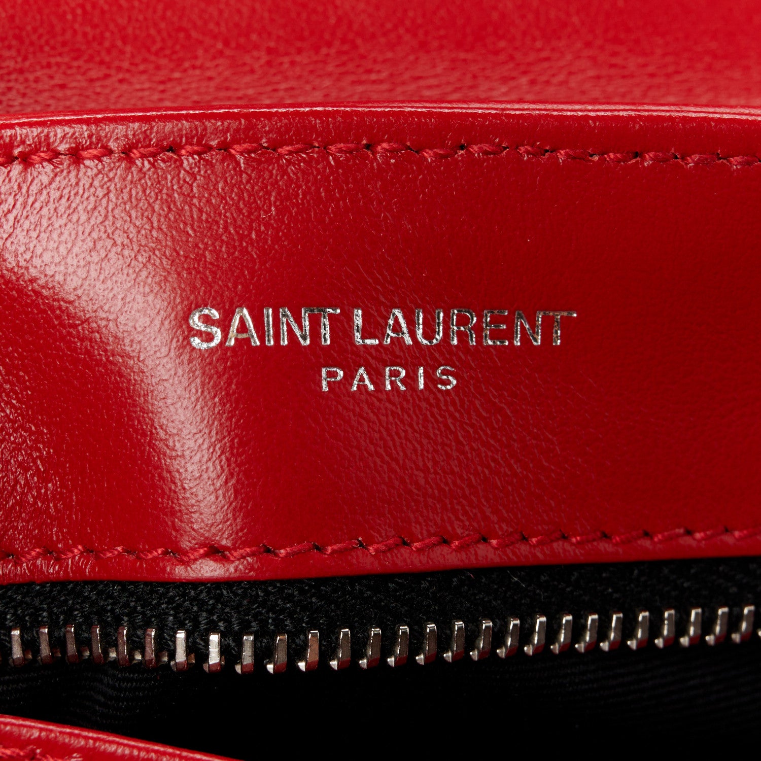 Saint Laurent Calfskin Y Quilted Monogram Toy Loulou Crossbody Bag Rouge Eros 6 of 11