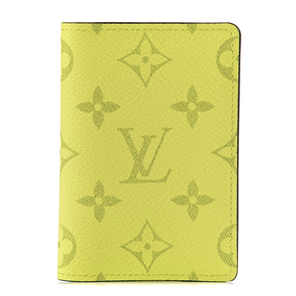 Louis Vuitton Monogram Taiga Pocket Organizer Yellow 1 of 7